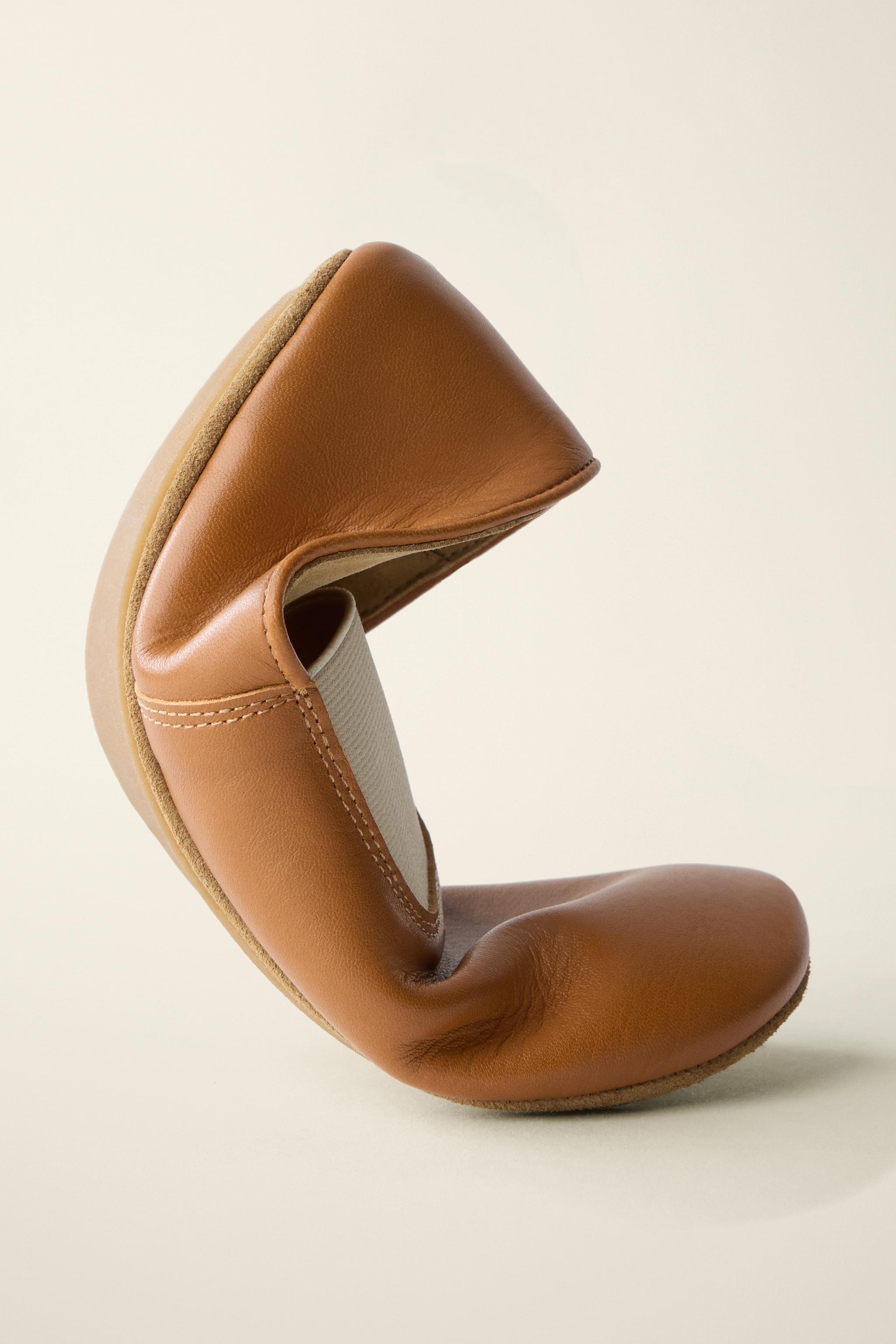 LEATHER BALLET FLATS CREATED BY CARAMEL LONDON X ZARA